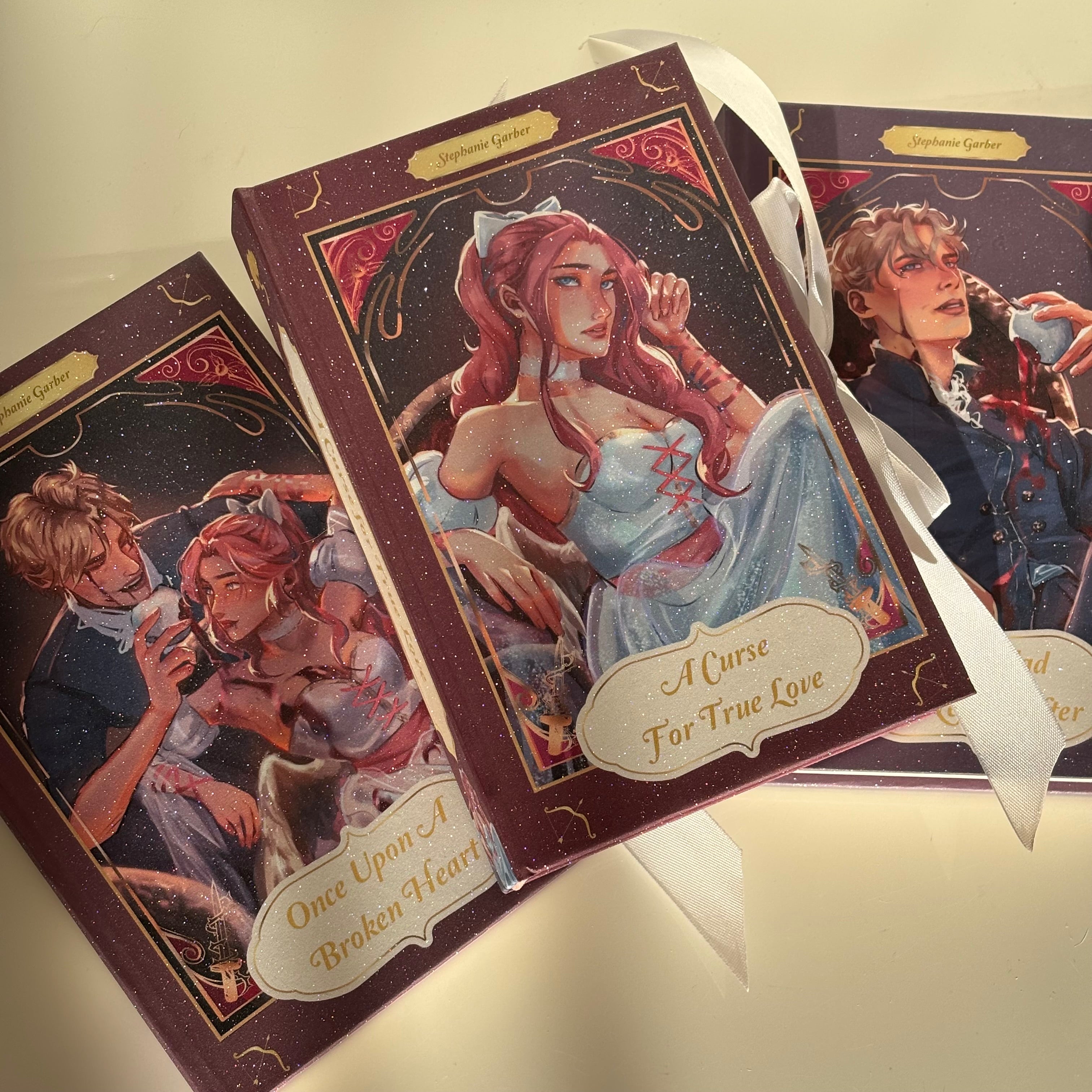 Once Upon A Broken Heart GLITTER Special Edition Rebound Book art by @gracerstudios