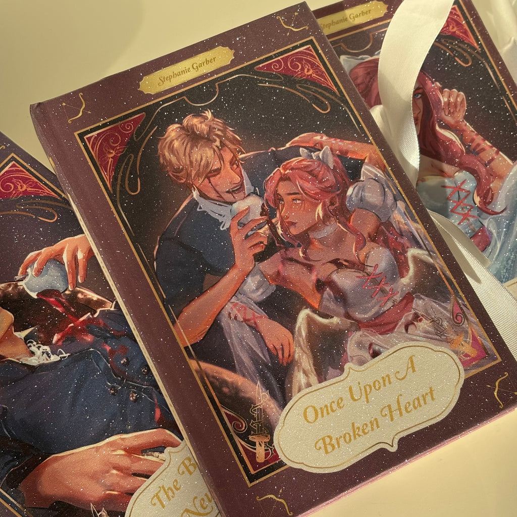 Once Upon A Broken Heart GLITTER Special Edition Rebound Book art by @gracerstudios