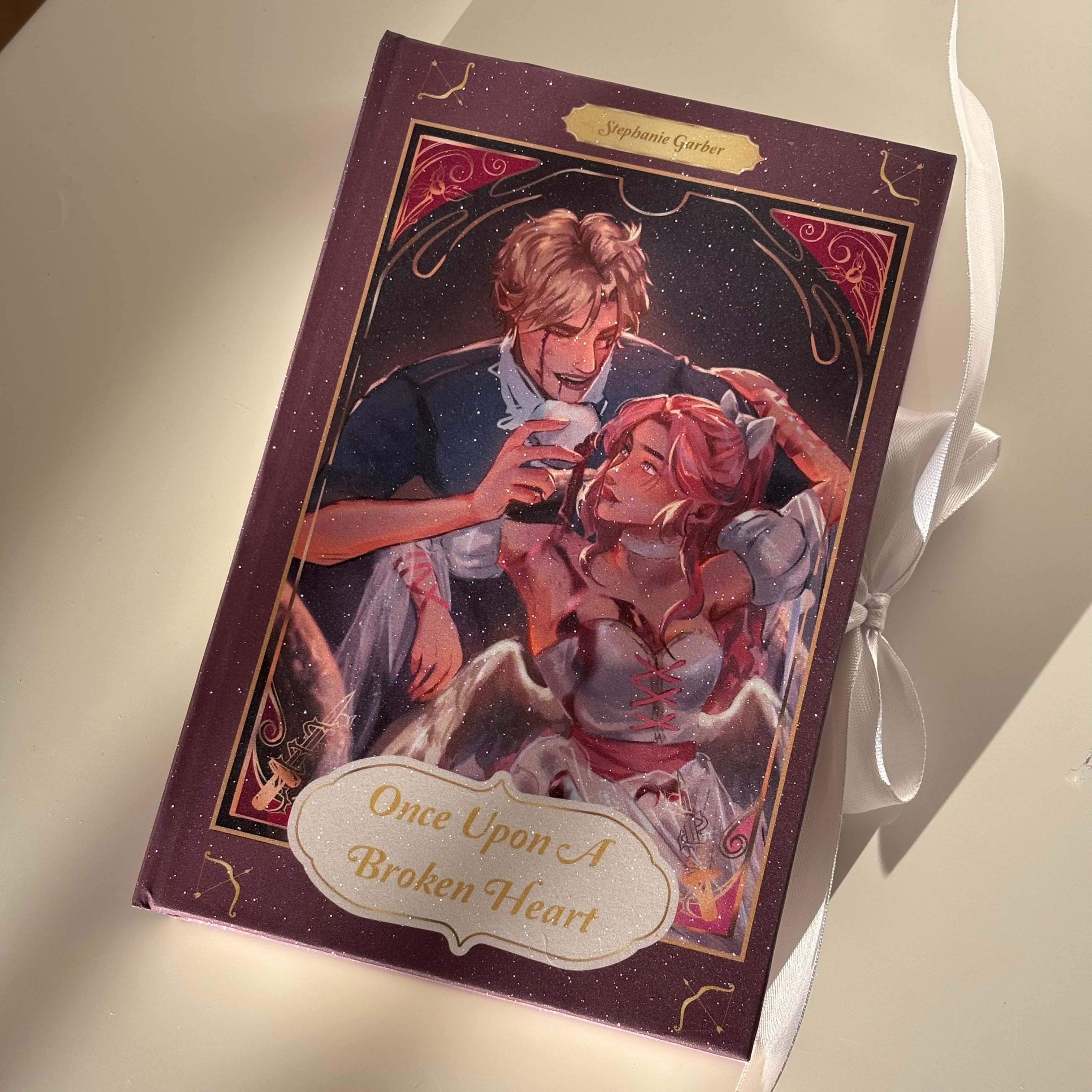 Once Upon A Broken Heart GLITTER Special Edition Rebound Book art by @gracerstudios