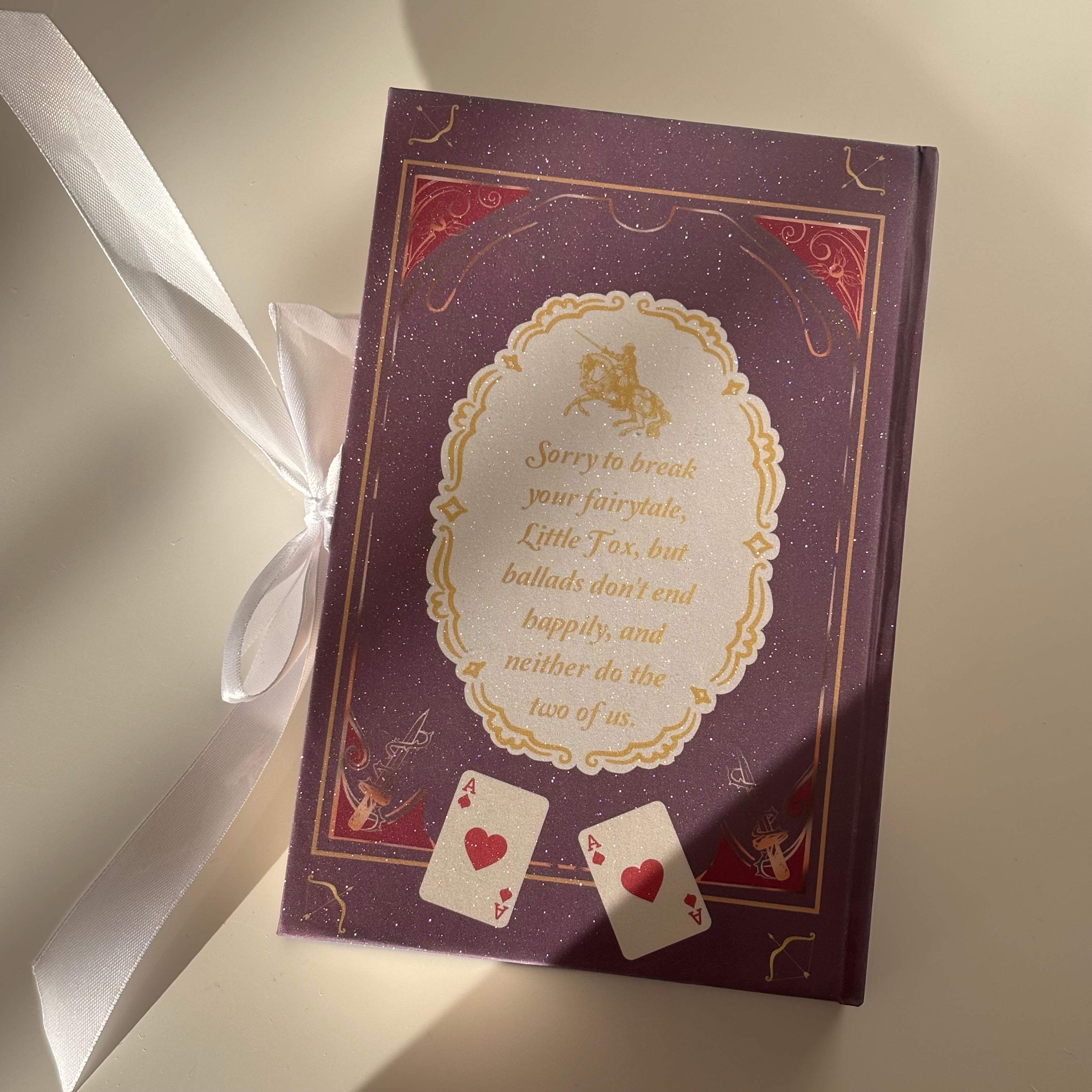 Once Upon A Broken Heart GLITTER Special Edition Rebound Book art by @gracerstudios
