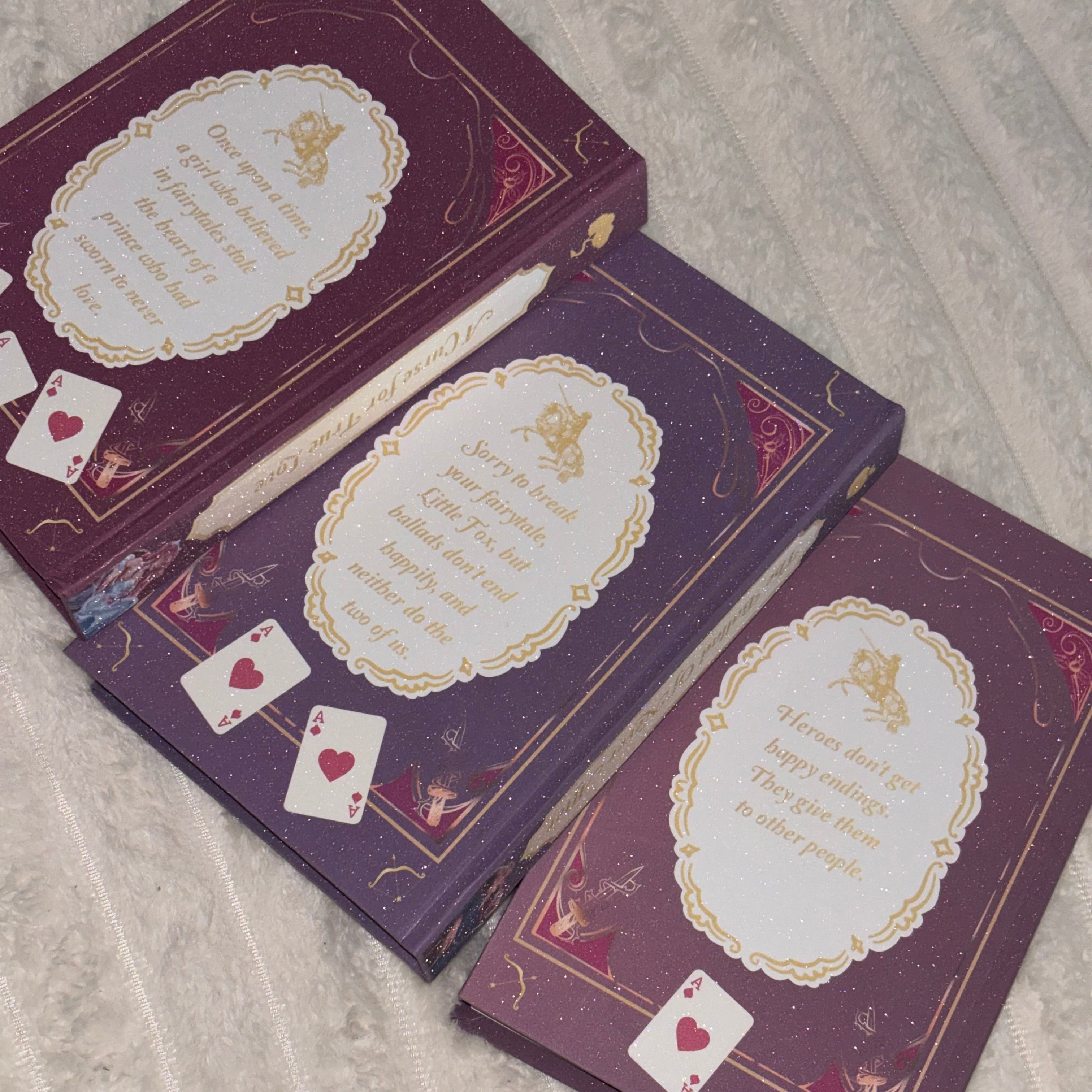 Once Upon A Broken Heart GLITTER Special Edition Rebound Book art by @gracerstudios
