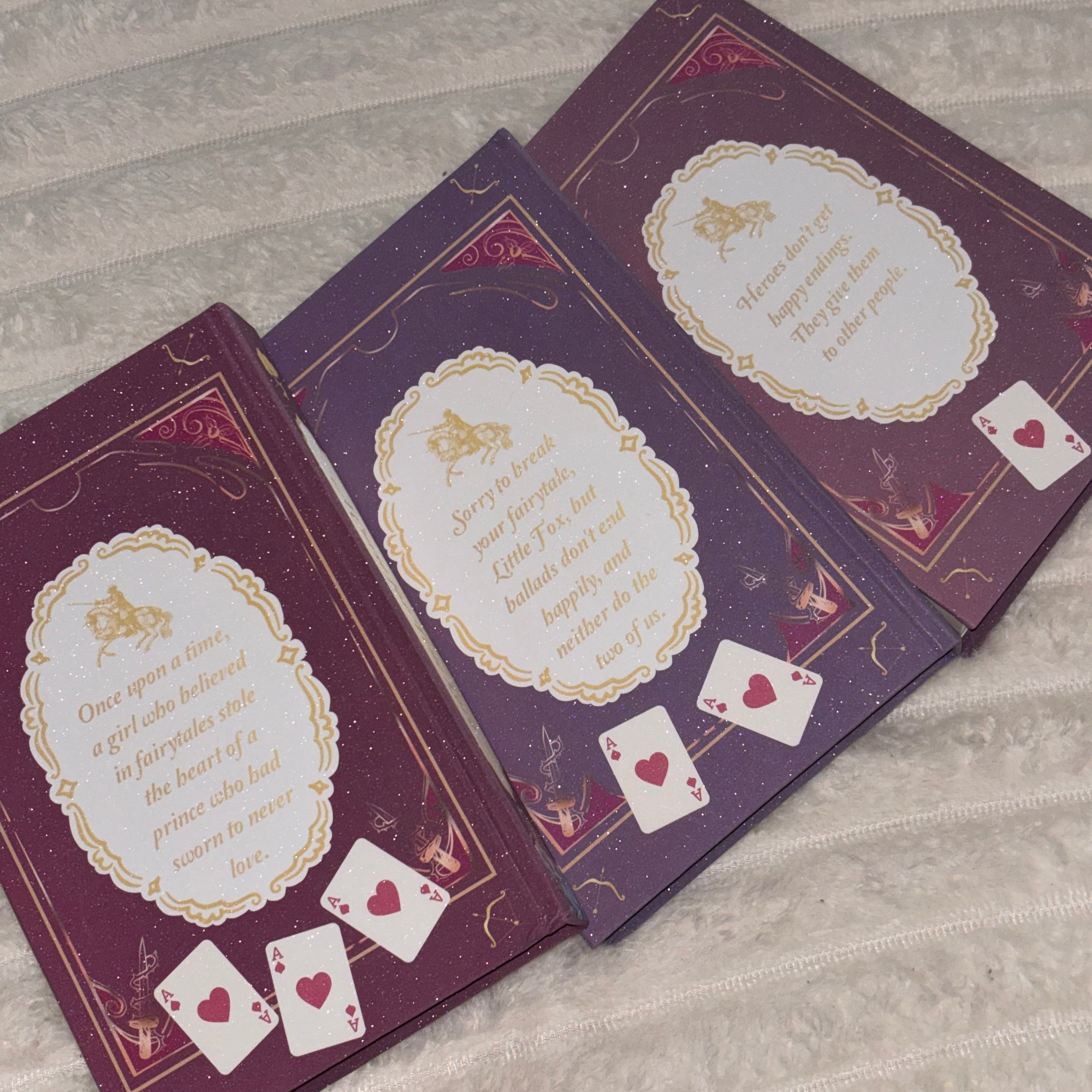 Once Upon A Broken Heart GLITTER Special Edition Rebound Book art by @gracerstudios