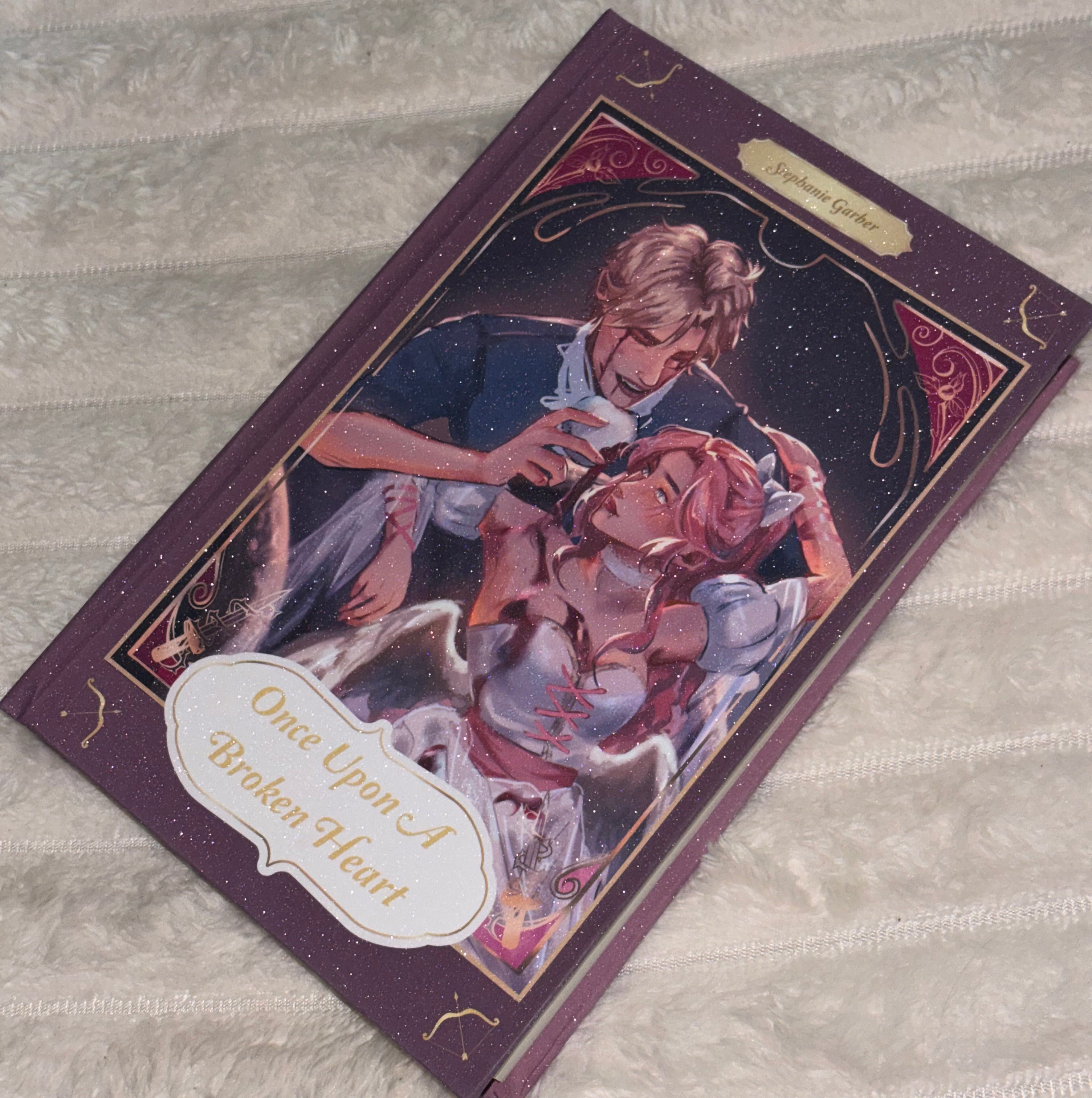 Once Upon A Broken Heart GLITTER Special Edition Rebound Book art by @gracerstudios